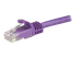 StarTech.com 15m CAT6 Ethernet Cable, 10 Gigabit Snagless RJ45 650MHz 100W PoE Patch Cord, CAT 6 10GbE UTP Network Cable w/Strain Relief, Purple, Fluke Tested/Wiring is UL Certified/TIA - Close up