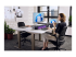 Kensington UVStand Monitor Stand with UV Sanitization Compartment - Left-angle