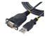 StarTech.com 3ft (1m) USB to Serial Cable, DB9 Male RS232 to USB Converter, USB to Serial Adapter for PLC/Printer/Scanner/Network Switches, USB to COM Port Adapter - Front