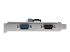 StarTech.com 2-Port PCI RS232 Serial Adapter Card, PCI Serial Port Expansion Controller Card, PCI to Dual Serial DB9 Card, Standard (Installed) & Low Profile Brackets, Windows/Linux - Left side