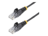 StarTech.com 2m Slim LSZH CAT6 Ethernet Cable, 10 Gigabit Snagless RJ45 100W PoE Patch Cord, CAT 6 10GbE UTP Network Cable w/Strain Relief, Black, Fluke Tested/ETL, Low Smoke Zero Halogen - Right-angle