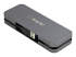 StarTech.com 4 Port USB 3.0 Hub, 4x USB-A, 5Gbps Laptop/Desktop USB Type-A Hub, USB Bus Powered, 11" Long Cable with Cable Management (HB30AM4AB) - Back