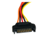 StarTech.com 12in 15 pin SATA Power Extension Cable - Close up