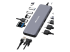 Verbatim - Hub - 2 x HDMI + 1 x VGA + 7 x USB + 1 x 1 Gigabit Ethernet - Left-angle