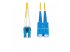 StarTech.com 7m (23ft) LC to SC (UPC) OS2 Single Mode Duplex Fiber Optic Cable, 9/125µm, Laser Optimized, 10G, Bend Insensitive, Low Insertion Loss - Front