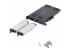 StarTech.com Dual-Bay M.2 NVMe SSD Removable Mobile Rack for PCIe x8 Slot - Left-angle