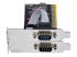 StarTech.com 2-Port PCI RS232 Serial Adapter Card, PCI Serial Port Expansion Controller Card, PCI to Dual Serial DB9 Card, Standard (Installed) & Low Profile Brackets, Windows/Linux - Left side