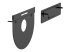 Logitech Tap Wall Mount - Left-angle