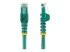 StarTech.com 15m CAT6 Ethernet Cable, 10 Gigabit Snagless RJ45 650MHz 100W PoE Patch Cord, CAT 6 10GbE UTP Network Cable w/Strain Relief, Green, Fluke Tested/Wiring is UL Certified/TIA - Front