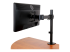 StarTech.com Desk Mount Monitor Arm for up to 34" VESA Compatible Displays, Articulating Pole Mount with Single Monitor Arm, Ergonomic Height Adjustable, Desk Clamp or Grommet, Black - Back