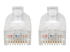Eaton Tripp Lite Series Cat6 Gigabit Snagless Slim UTP Ethernet Cable (RJ45 M/M), PoE, Black, 5 ft. (1.52 m) - Close up