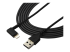 StarTech.com 6ft (2m) Durable USB A to Lightning Cable, Black 90° Right Angled Heavy Duty Rugged Aramid Fiber USB Type A to Lightning Charging/Sync Cord, Apple MFi Certified, iPhone 12 Pro - Close up