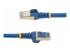 StarTech.com 10m CAT6A Ethernet Cable, 10 Gigabit Shielded Snagless RJ45 100W PoE Patch Cord, CAT 6A 10GbE STP Network Cable w/Strain Relief, Blue, Fluke Tested/UL Certified Wiring/TIA - Multi-angle