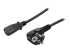 StarTech.com 2m (6ft) Computer Power Cord, 18AWG, EU Schuko to C13 Power Cord, 10A 250V, Black Replacement AC Cord, TV/Monitor Power Cable, Schuko CEE 7/7 to IEC 60320 C13 Power Cord - Right-angle