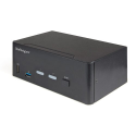 StarTech.com 2 Port Dual Monitor HDMI KVM Switch, 4K 60Hz Ultra HD HDR, Desktop 4K HDMI 2.0 KVM Switch with 2 Port USB 3.0 Hub (5Gbps) & 4x USB 2.0 HID Port, Audio, Hotkey Switching, TAA