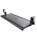 StarTech.com Under-Desk Keyboard Tray, Clamp-on Keyboard Holder, Supports up to 12kg (26.5lb), Sliding Keyboard and Mouse Drawer with C-Clamps, Height Adjustable Keyboard Tray